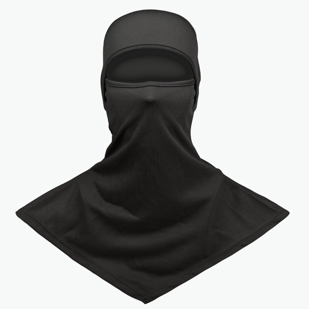 Proberos® Balaclava Summer Protection Face Mask Breathable Motorcycle Hood Helmet Liners Outdoor Cycling Hiking Sports Black