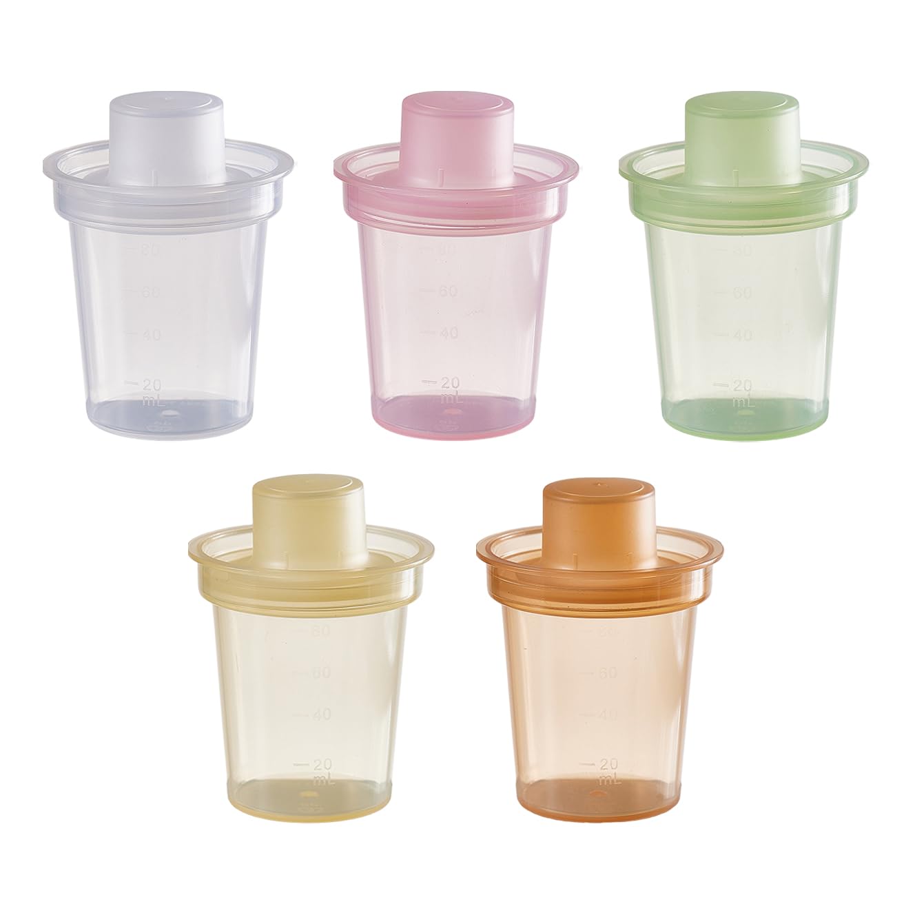 SNOWIE SOFT Baby Milk Powder Container for Travel with Seal Lid and 5×80ml BPA‑Free Cups