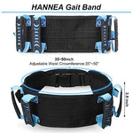 HANNEA® Gait Belt with 4 Handles Transfer Lift Belts for Elderly Paitients Standing Walking Assist Aid Quick Release Locking, Patient Care