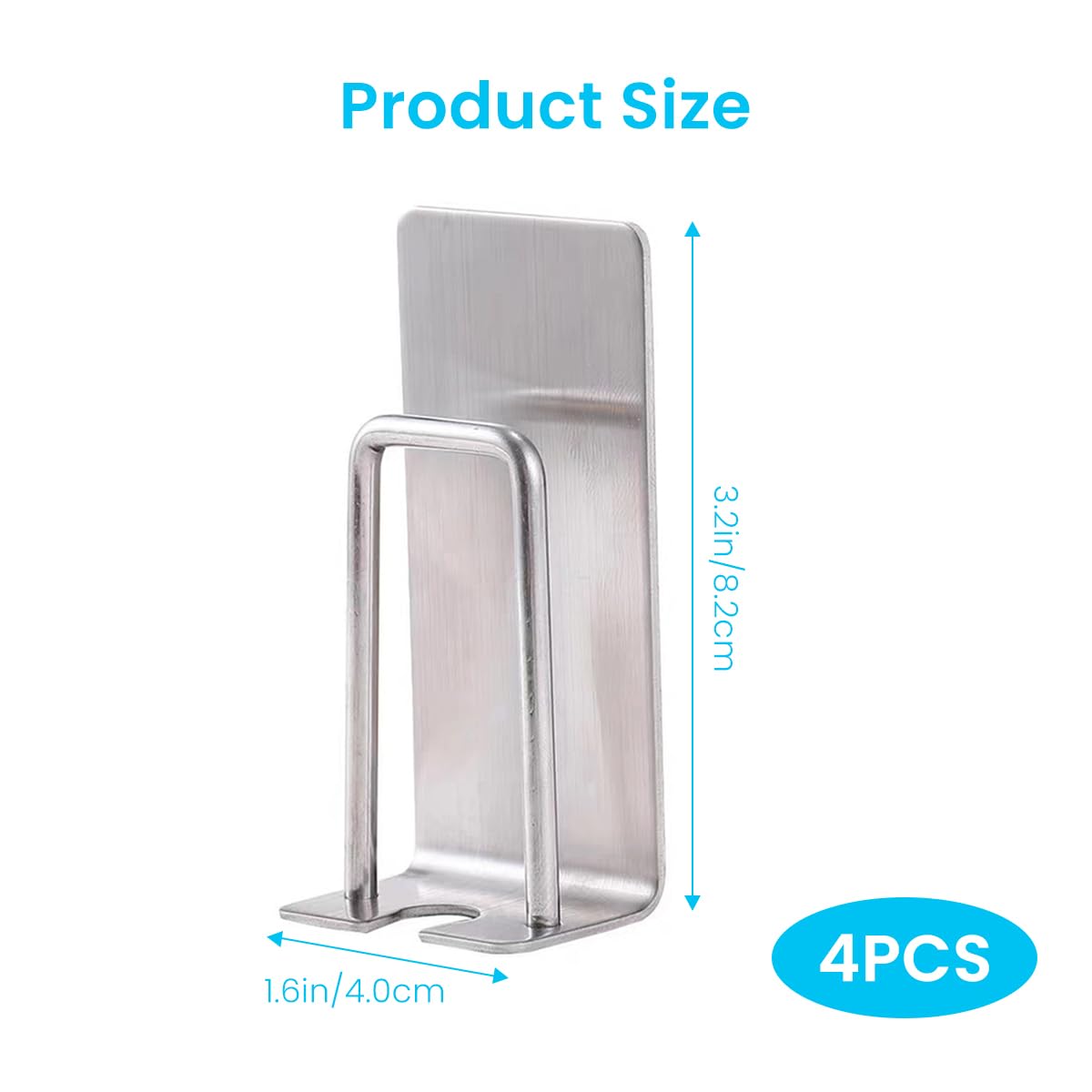 ZIBUYU Bathroom Cup Holder Organizer with 2 in 1 Self Adhesive Design and Stainless Steel Craft