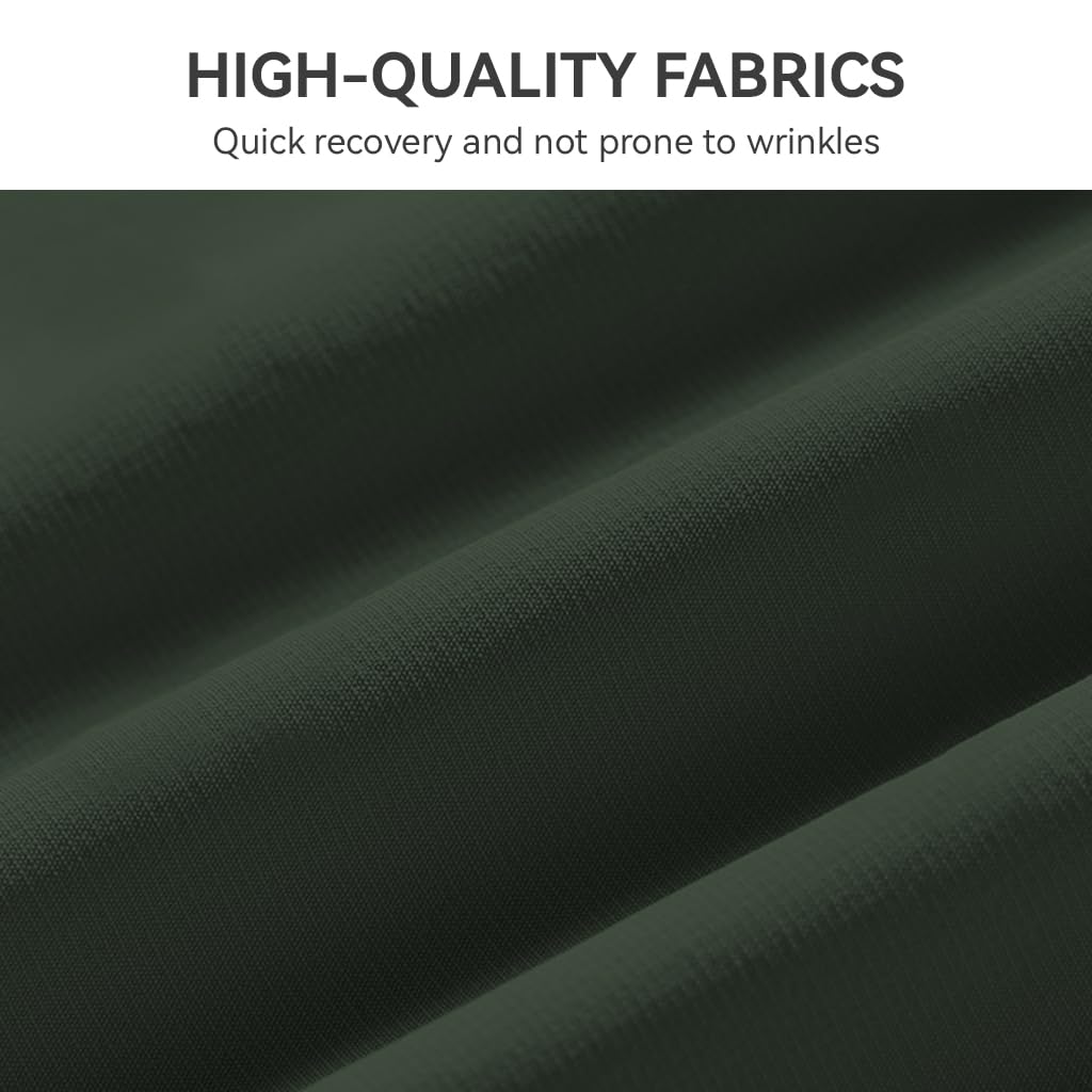 Venzina Men's UPF 50+ Sun Hoodie Jacket for Outdoor Use with 4-Way Stretch Mesh | Dark Green