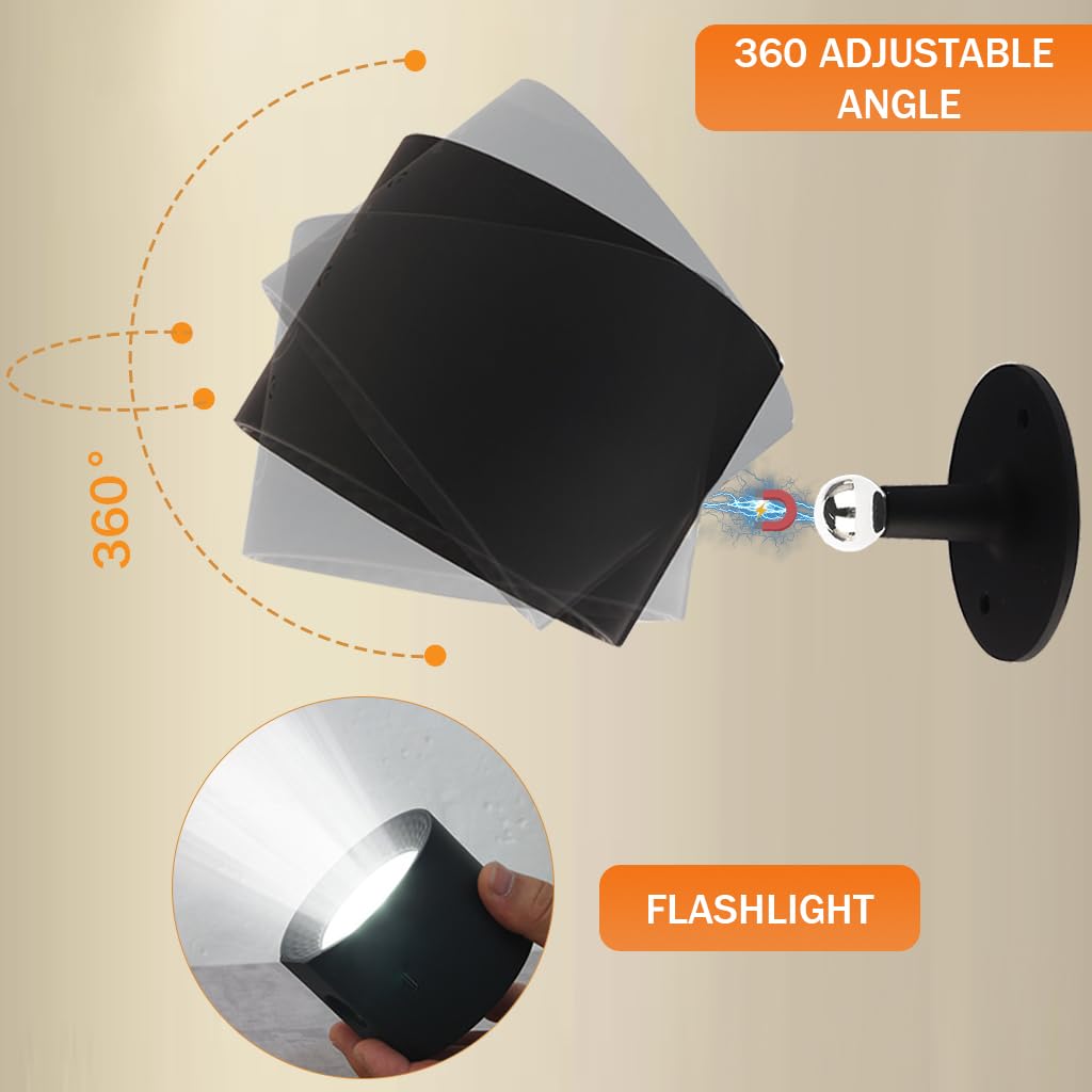 ELEPHANTBOAT Portable Mini LED Video Light for Phone with 800Lux Brightness and 360° Adjustable Angle | USB Rechargeable 1500mAh Clip-On Lighting