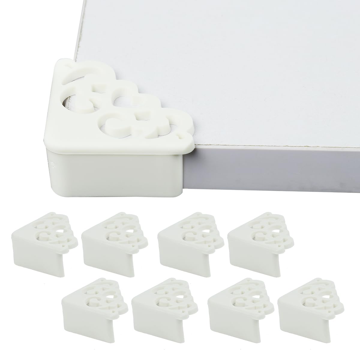 SNOWIE SOFT Table Corner Protectors for Home Safety featuring Heart Cutout Design 8Pcs PVC