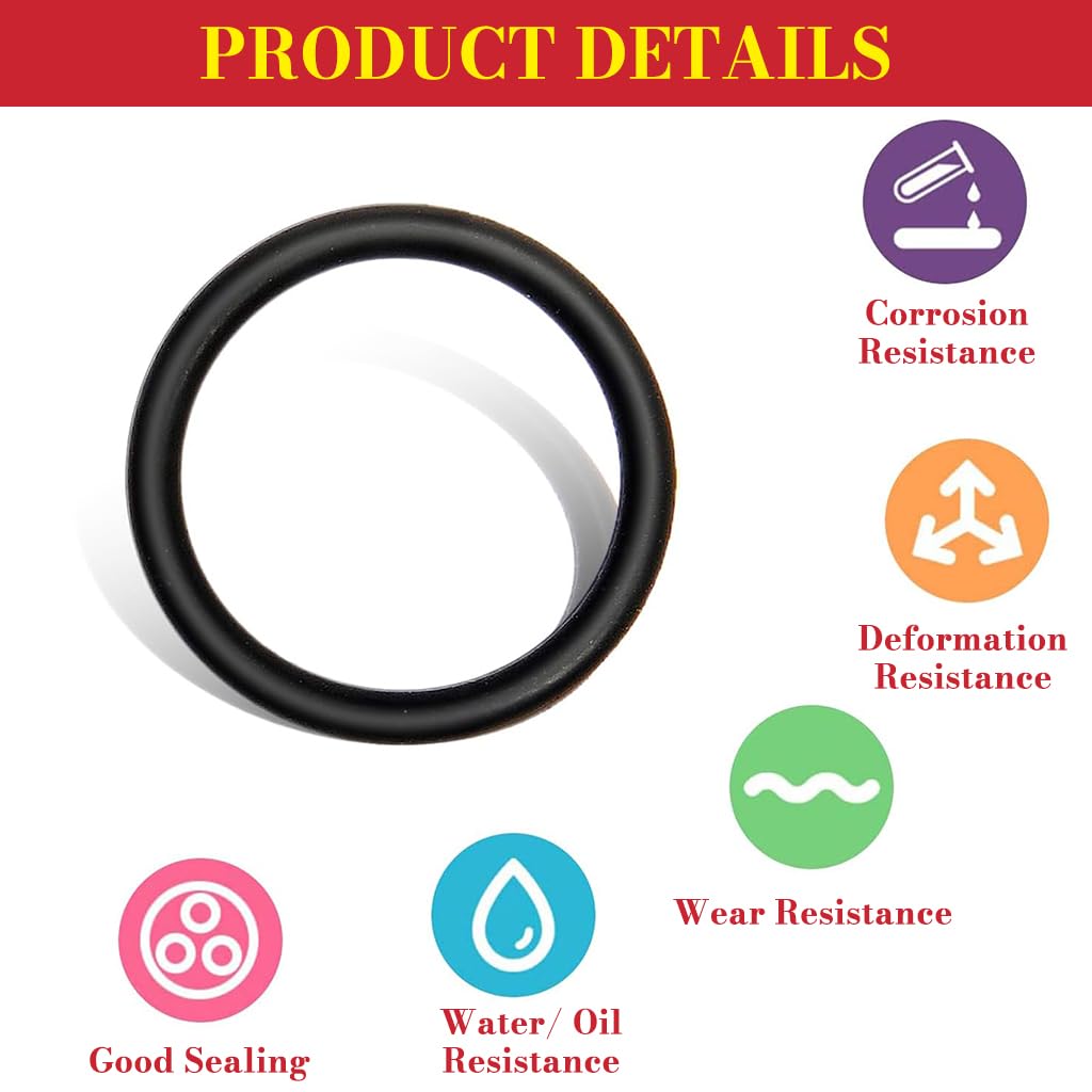 Serplex O Ring Assortment Kit 225 pcs for Car and Plumbing Repairs | Rubber Gasket Set