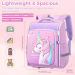 PALAY® Unicorn Backpack for Kids Girls Stylish Durable Water-Resistant Backpack Shoulder School Bags for Girls Kids 6-12 Years Old Birthday & Rakhi Gift - Purple