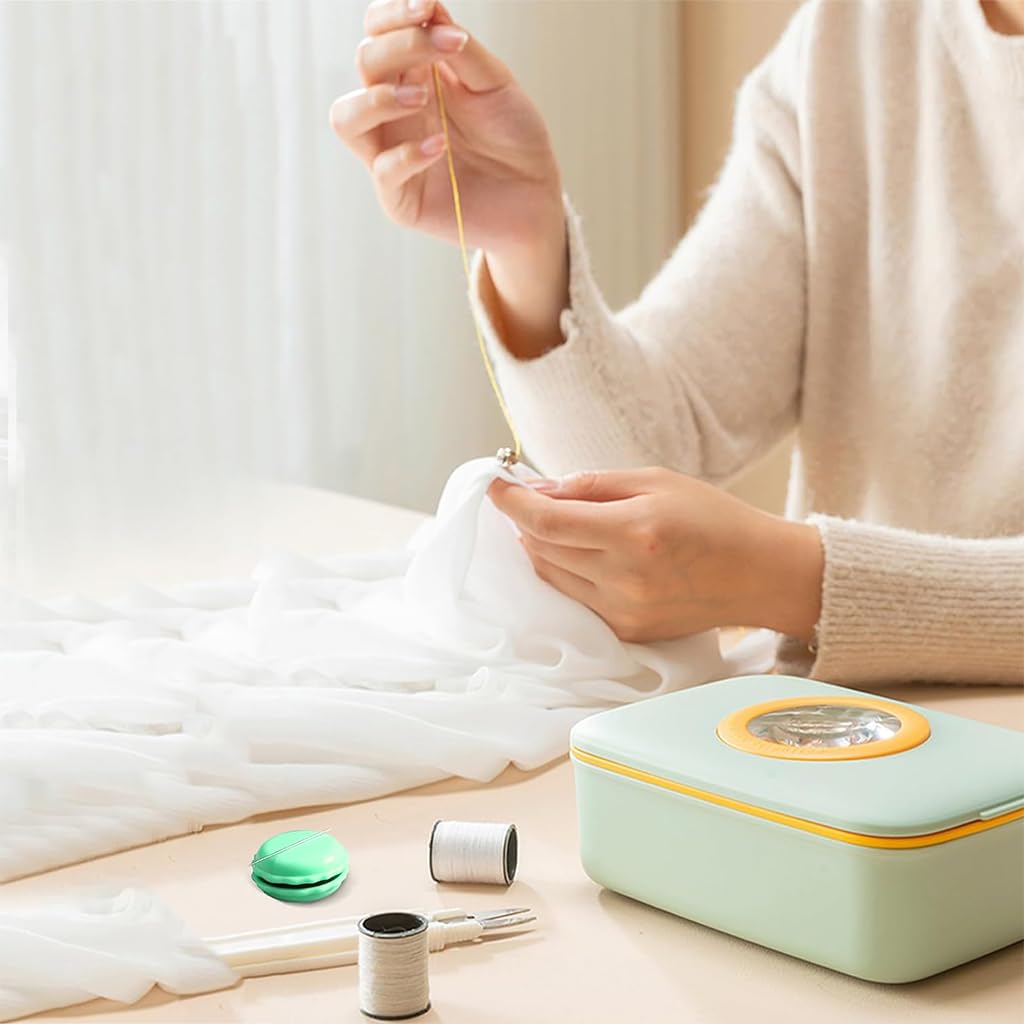 Supvox Magnetic Guide Belt Pin Holder for Sewing with Needle Sharpening Feature | Blue Wrist Pincushion