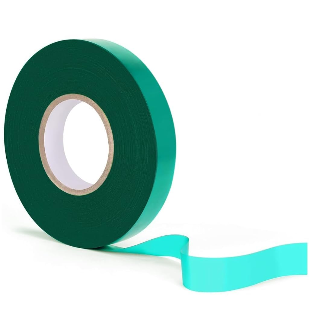 HASTHIP Gardening Twist Ties Roll for Plant Support featuring 150 ft PVC Tape in Green | Ideal for Tomato and Tree Training
