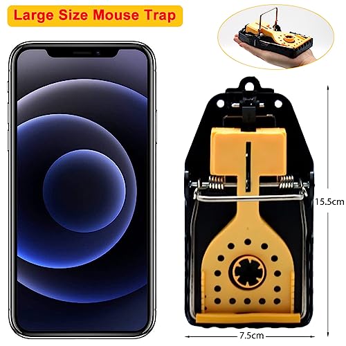 Optifit® 4PCS Rat Traps for House Garden Patio Reusable Mouse Traps for Mice Rats Chipmunks Squirrels Hamsters and Other Rodents Quickly Slam Killer Indoor Outdoor