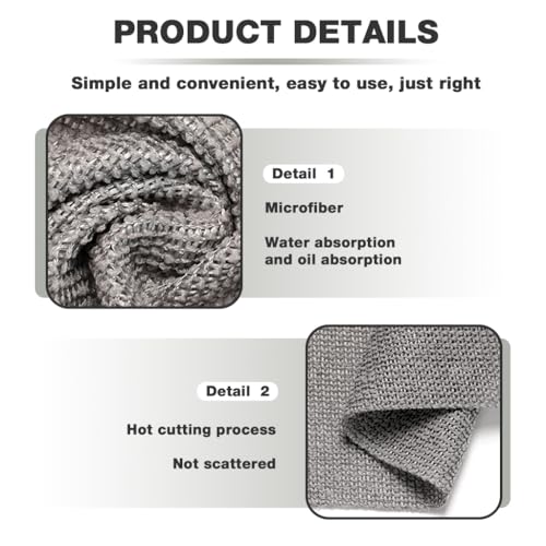 HASTHIP® Shop Home Essentials Reusable Microfiber Cleaning and Drying Wipes