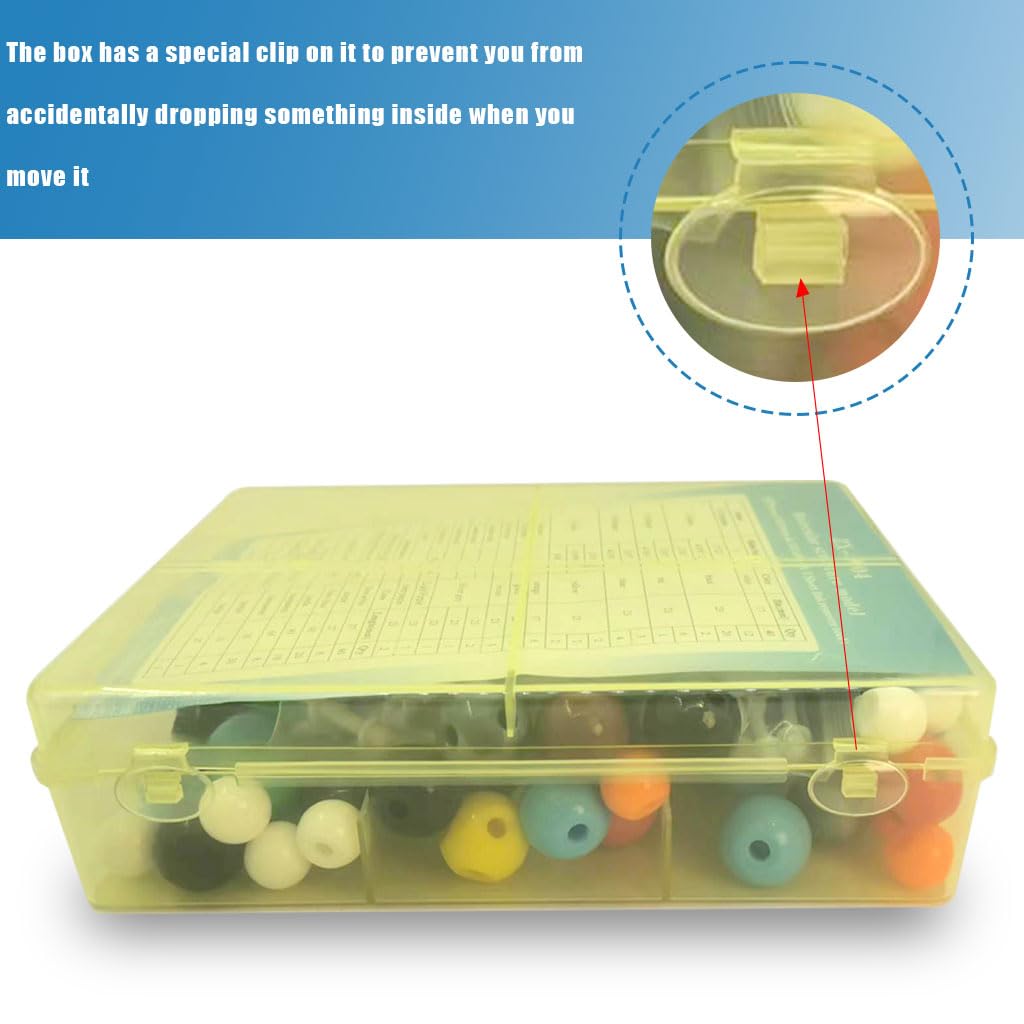 PATPAT Chemistry Molecular Model Kit 267 pcs for Teaching with Ball and Stick Design | Science Learning Set