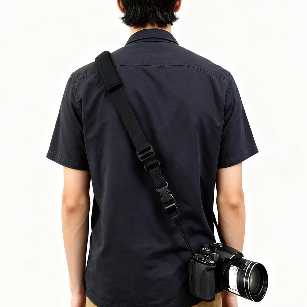 ZORBES Camera Shoulder Strap for DSLR and Mirrorless Cameras with Quick Release | Adjustable Shock Relief Sling