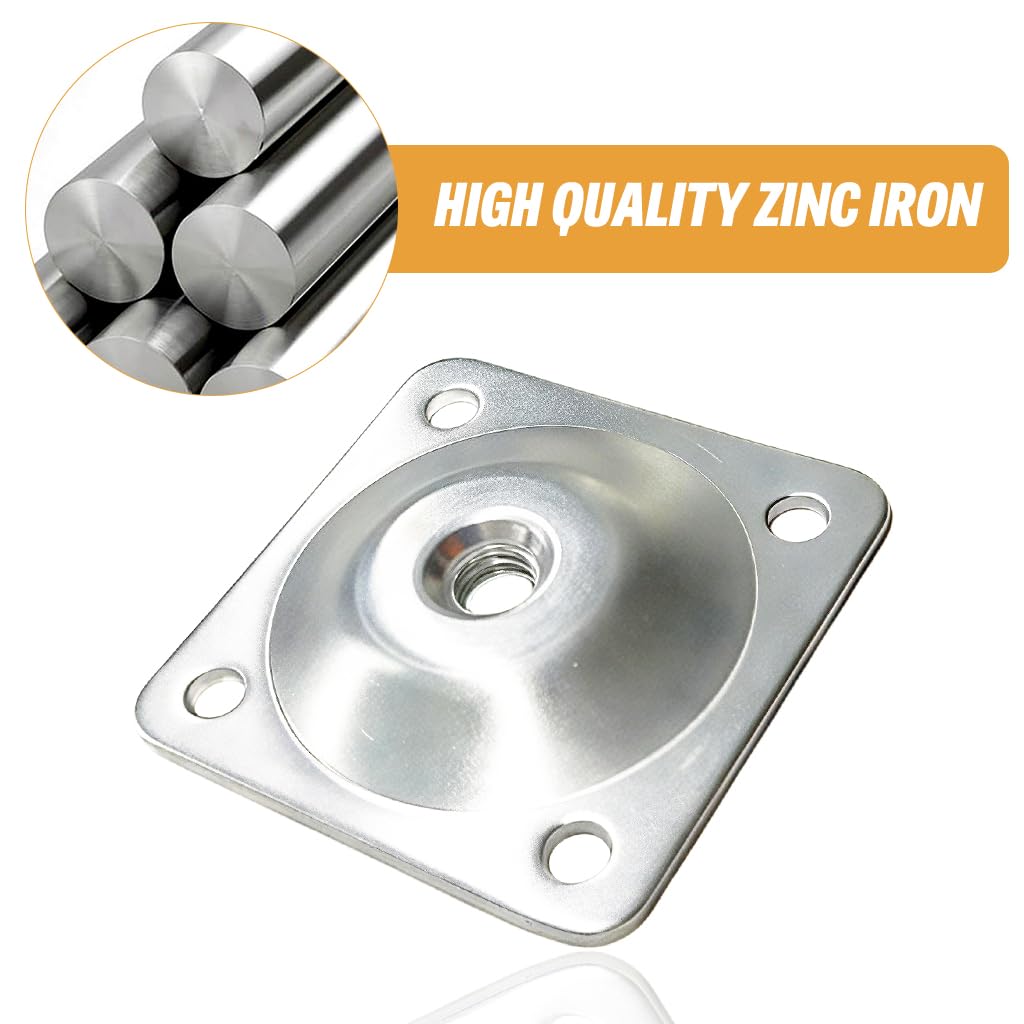 Serplex Wooden Table Leg Mount Plate Kit for DIY Furniture with 48x48mm Metal Brackets