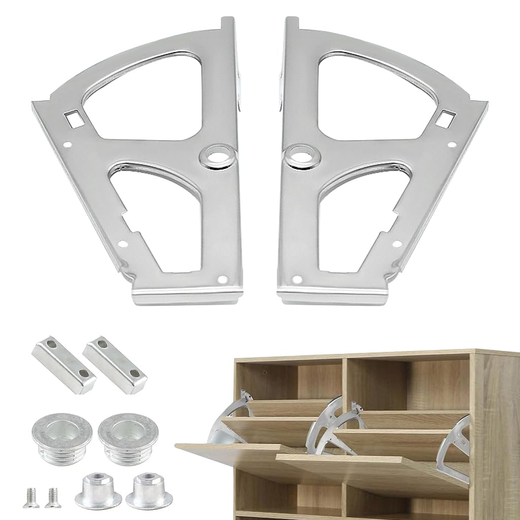 Serplex Cabinet Door Hinges for Flip Down Cabinets with Screw Pack | Stainless Steel 2Pcs