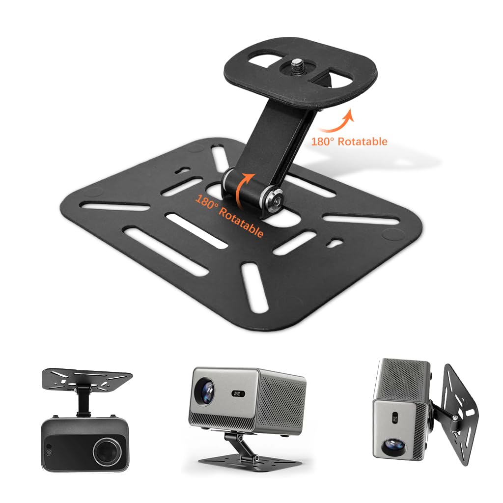 ZORBES Projector Holder Stand for Desks and Walls with 180 Degree Adjustable Joints | Carbon Steel