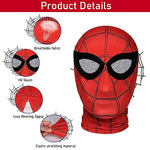 FANCYKU® 3D Spider-Man Mask, Spiderman Masks Spider Man Cosplay Costumes Superhero Lenses, Superhero Costume Mask for Adult Kids, Role Play Superhero Masks for Halloween Masquerade Cosplay (Red)