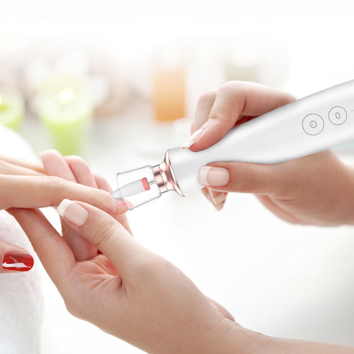 MAYCREATE Nail Drill Machine for Acrylic and Natural Nails with 12 Bits and 5 Speeds | USB Rechargeable Base
