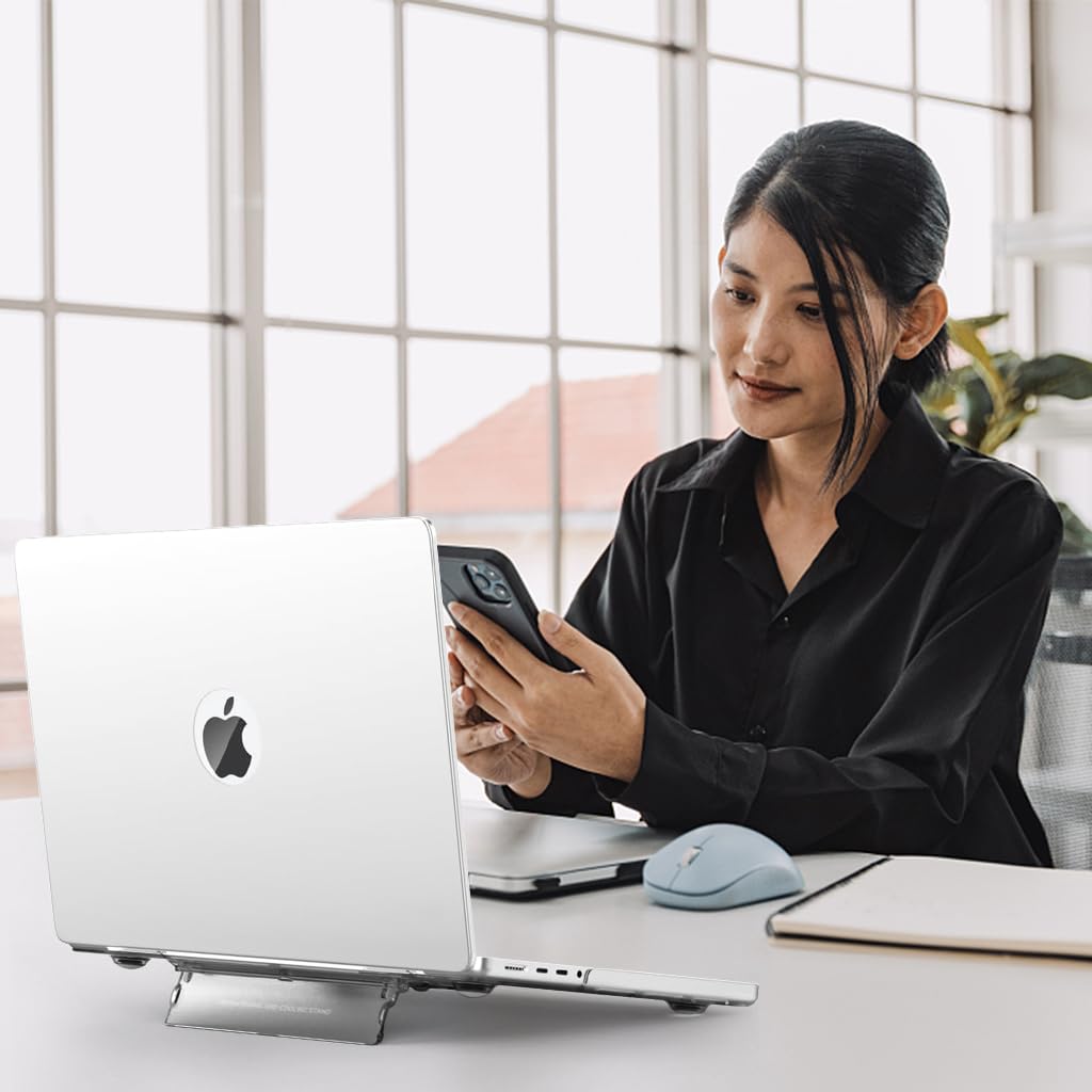 ZORBES Case for MacBook Air 13.3 inch with Foldable Kickstand | Matte Hard Shell Cover