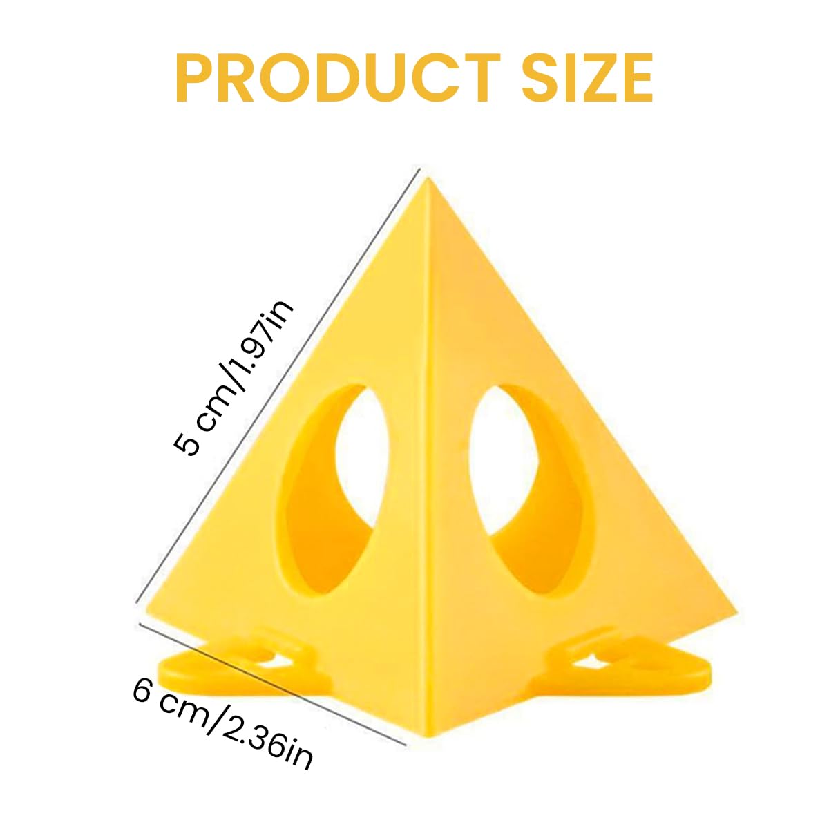 Serplex Paint Pyramid Stands for Canvas and Cabinet Painting 20pcs with Non Slip Base | Stackable Plastic Risers for Crafting