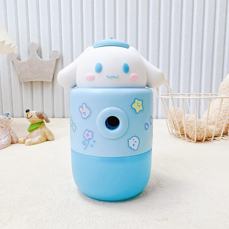 PATPAT® Student Pencil Sharpener Artist Sharpener for 6-8mm Pencils Mechanical Pencil with Crank Handle,Student Office Stationery,Cinnamoroll Removable Dust Bin