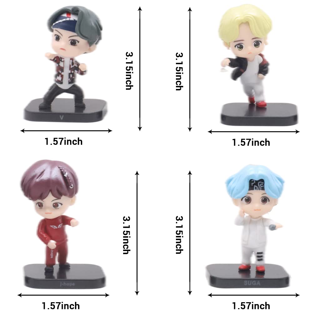 ELEPHANTBOAT Miniature Mermaid Figurines for Fairy Garden and Dollhouse | 7 pcs 8 cm Set