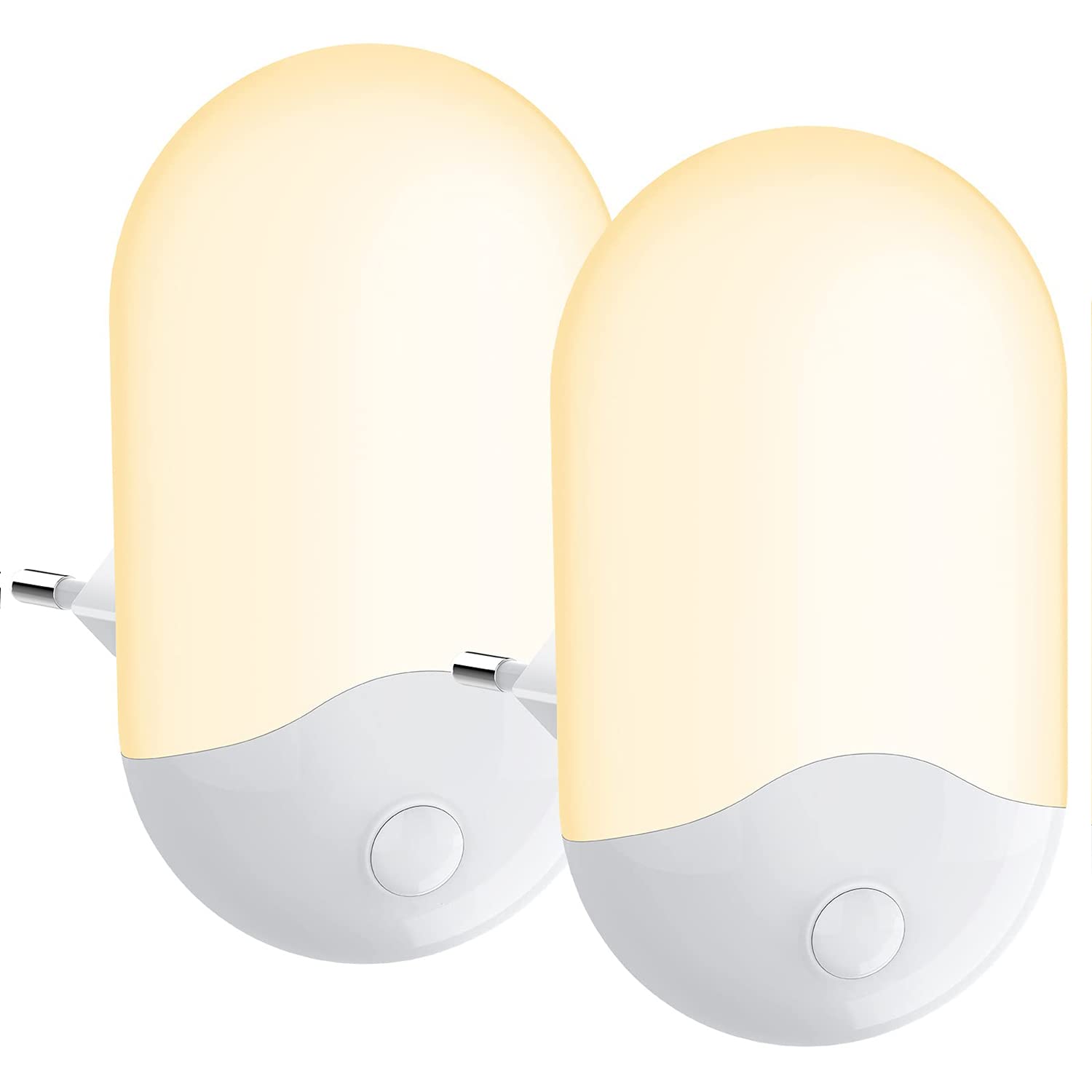 ELEPHANTBOAT® 2 Pcs Motion Sensor Night Lamp for Bedroom, Hallway Light, Stair Light, Birthday Gifts Night Light for Bedroom Night Bulbs for Bedroom Dim Light for Bedroom