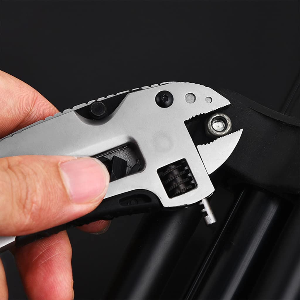 Proberos  4 in 1 Pocket Pliers and Wrench Screwdriver, Multitool with Safety Lock and Clip for Household Patio Outdoor Daily Use