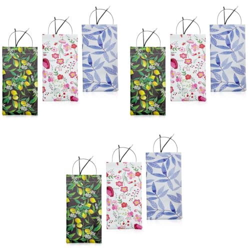 MAYCREATE® 9PCS Small Sunglasses Pouch PU Specs Case for Women Girls Floral Print Lipstick Coin Purse Storage Bag Eyeglass Cases Jewellery Eyewear