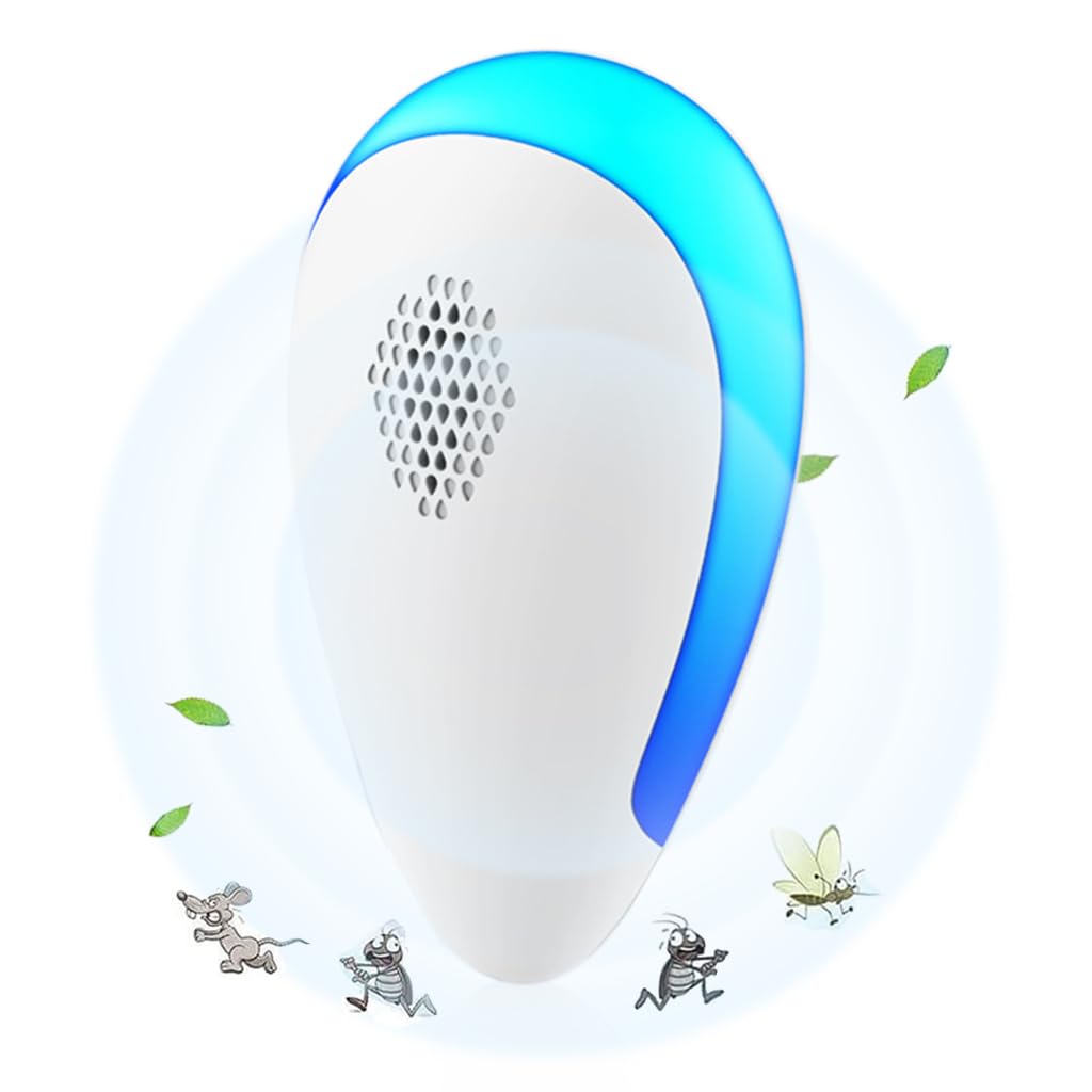 HASTHIP® Ultrasonic Pest Repeller for Kitchen Bedroom Pest Control, Electronic Repellent for Cockroach, Rat, Mosquito, Underground Pests, Baby, Pregnancy & Pet Safe