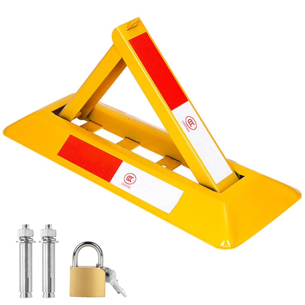 STHIRA Emergency Warning Triangle for Roadside Safety with Folding Design and Metal Frame 48x16x30cm