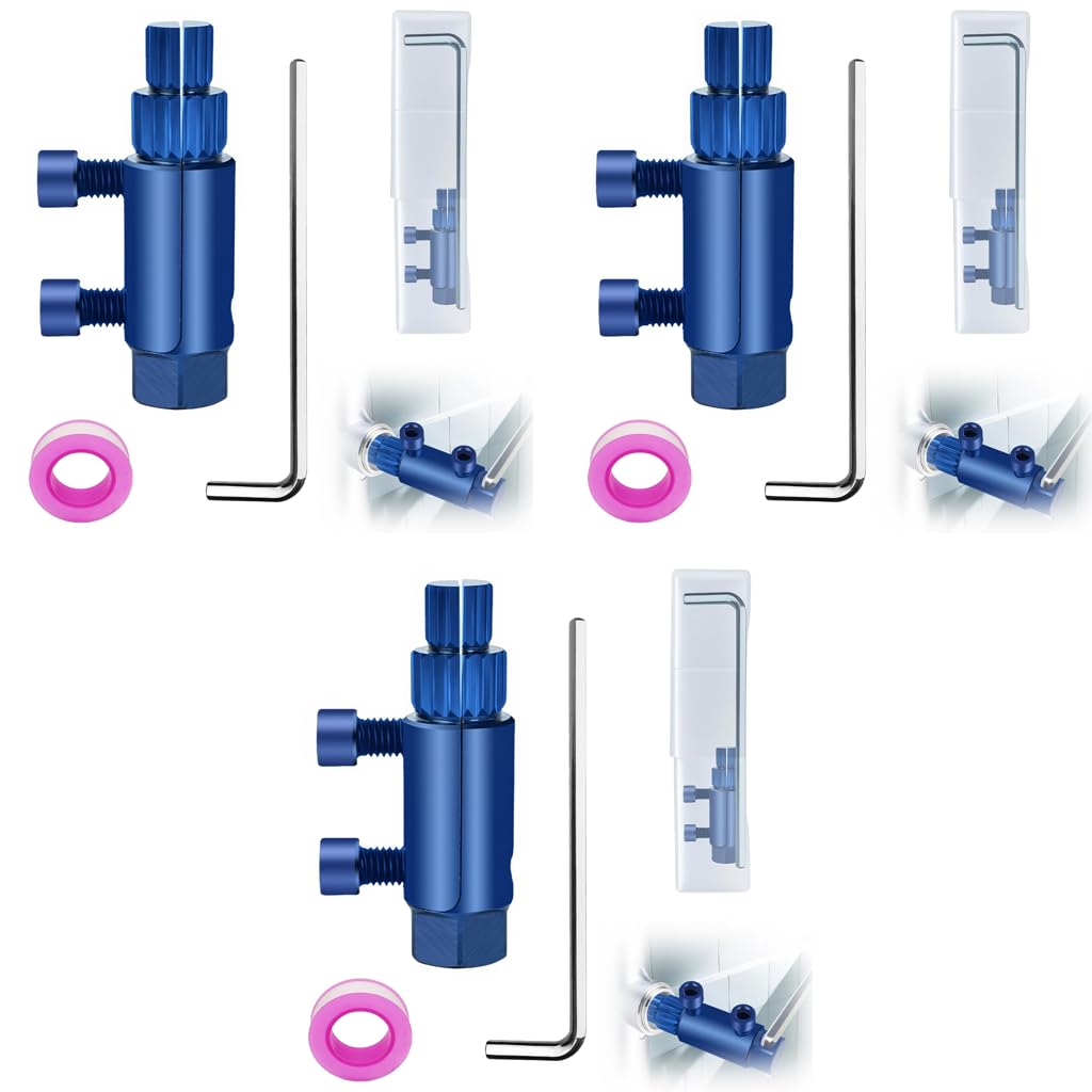 Serplex Faucet Angle Valve Broken Wire Extractor for 1/2 in and 1 in Threads | Adjustable Stainless Steel 3PCS