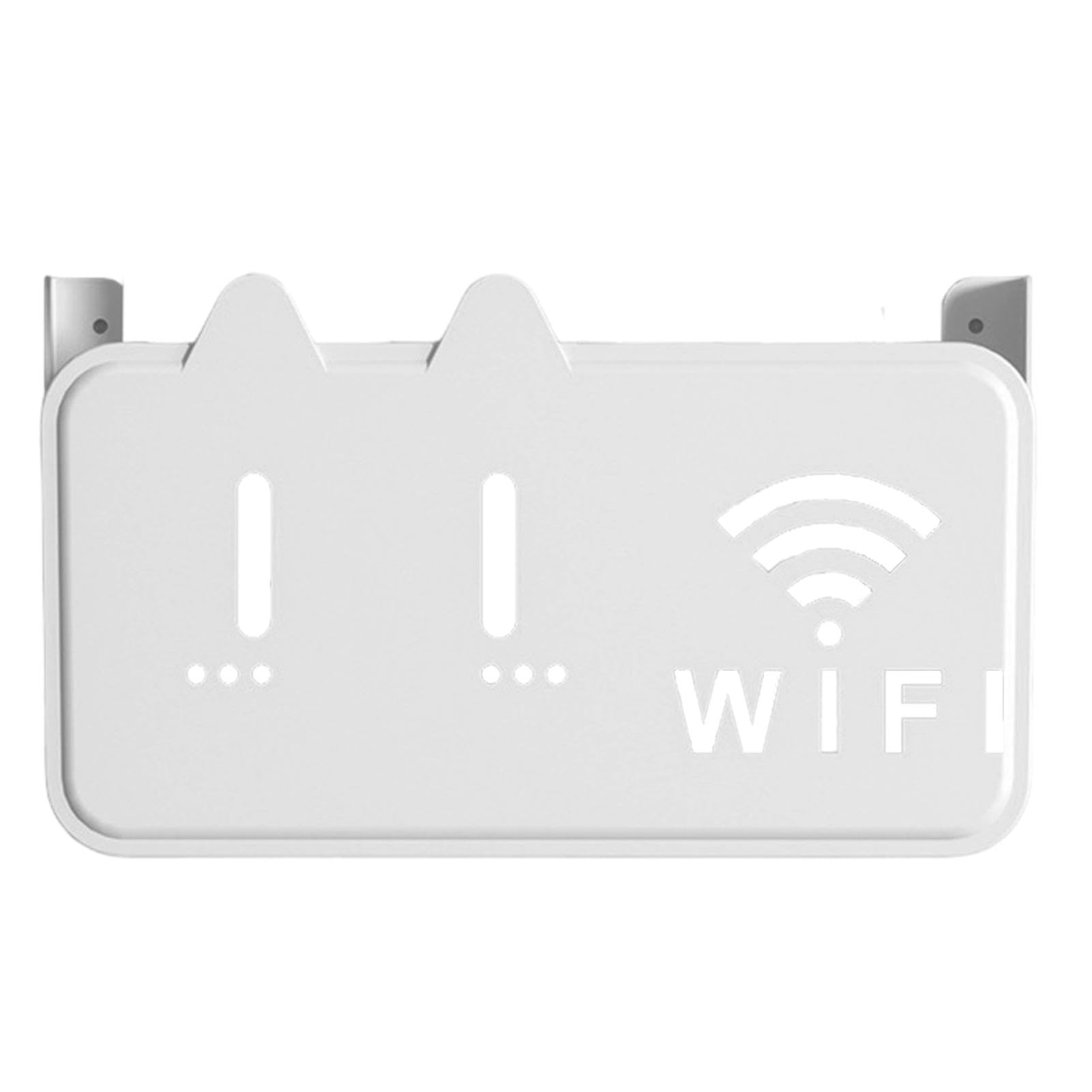 Supvox Wall Router Holder for Home Use with Self Adhesive Mount and Cable Organizer Box