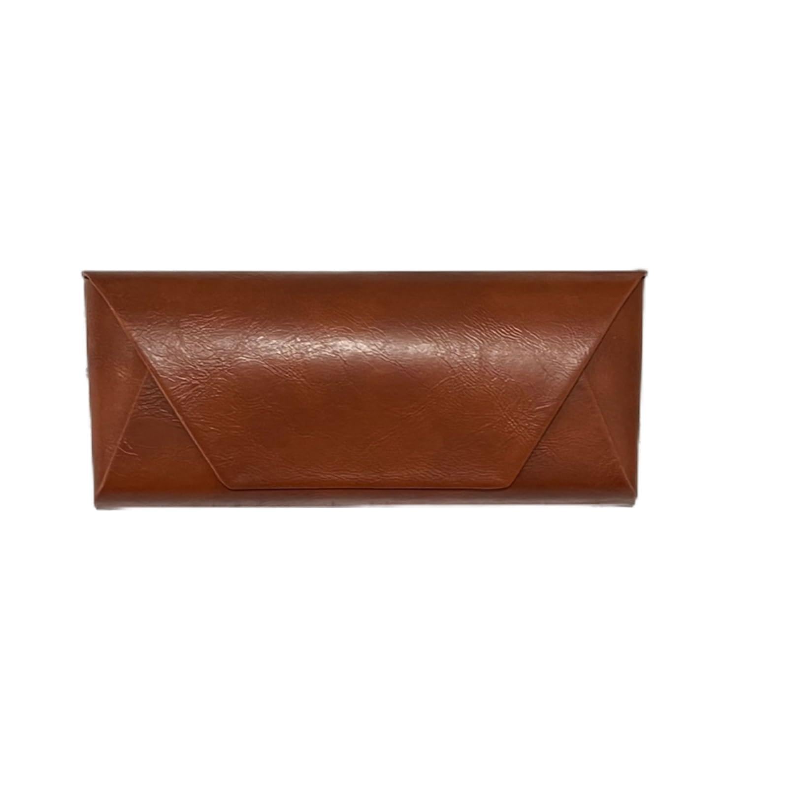 ZIBUYU® Men And Women General Personality Glasses Case Portable Appearance Level Sunglasses Storage Glasses Case Large Capacity-Brown