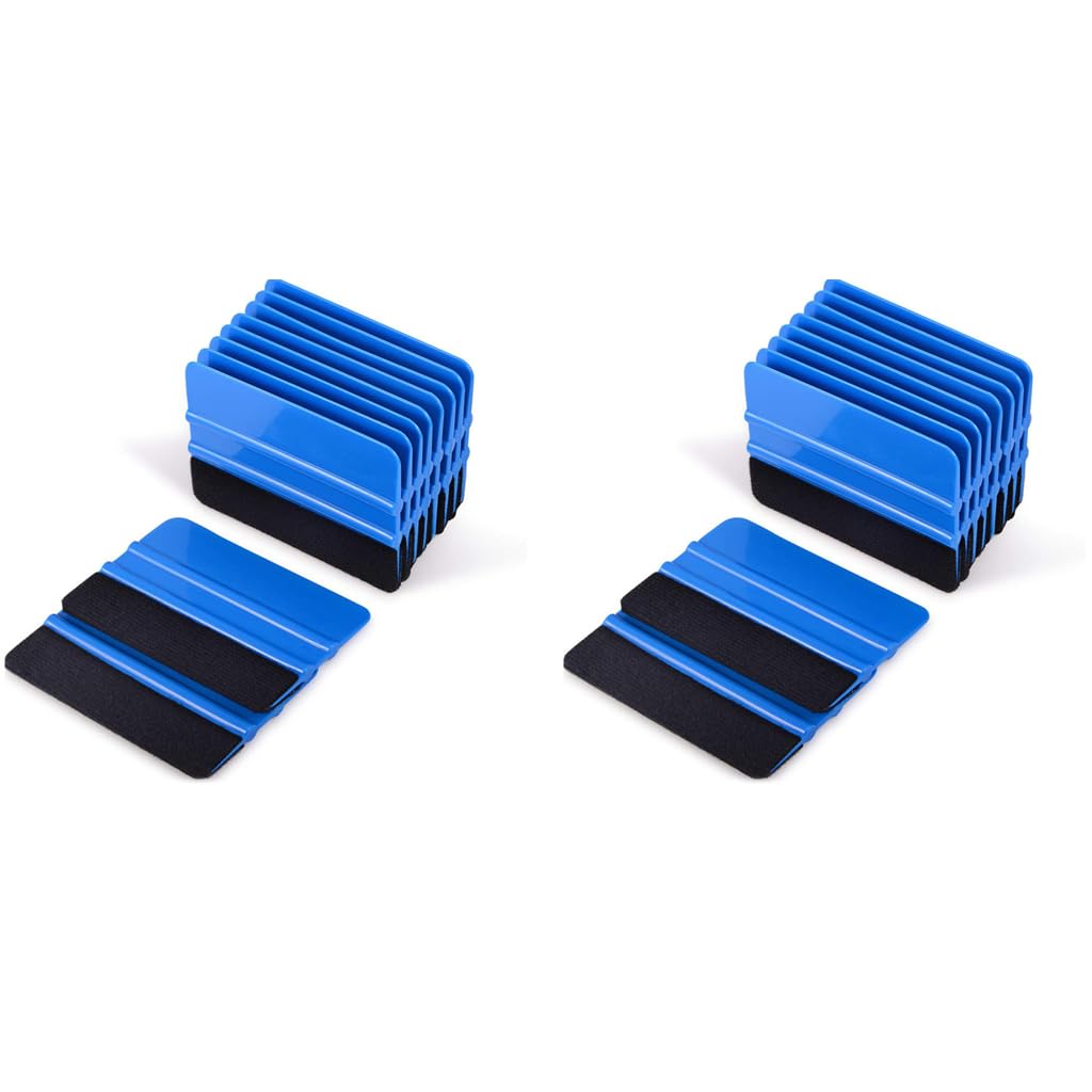 STHIRA Squeegee for Vinyl Wrap with Felt Edge 20PCS 4 Inch | Scratch Free Film Application