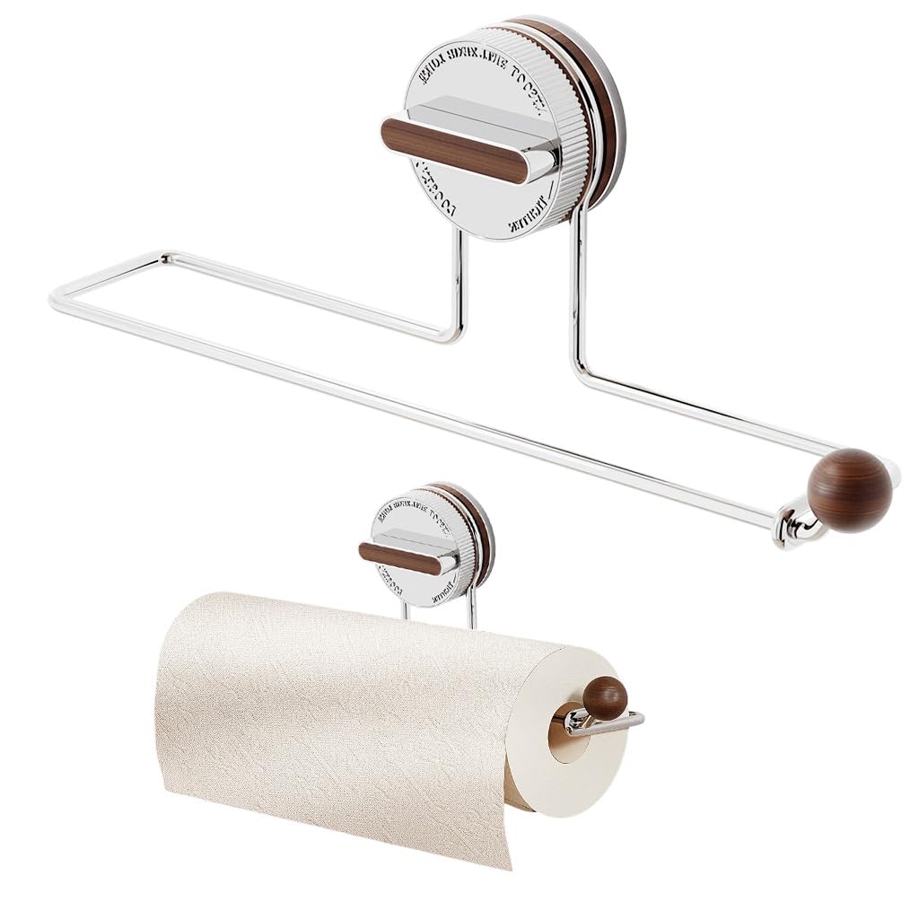 HASTHIP Wall Storage Rack for Kitchen and Bathroom with 12.5 in Suction Cup | Stainless Steel Organizer