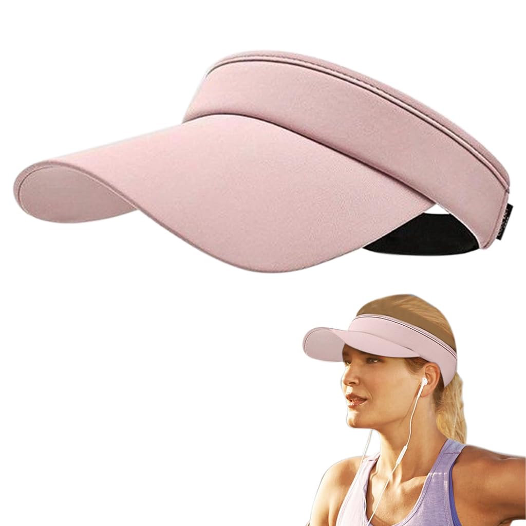 Zibuyu Women Sun Visor Baseball Hat for Summer with Wide Brim UPF 50 Protection | Ice Silk Lightweight Cap for Running and Outdoor Activities