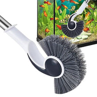 Qpets® Cleaning Brush - Adjustable Long Handle - Spiral Brush Head - Versatile Tool for Pool, Bathroom, Kitchen, Fish Tank - Lightweight, Durable, 95cm - Pack of 2 Brushes and 2 Handles