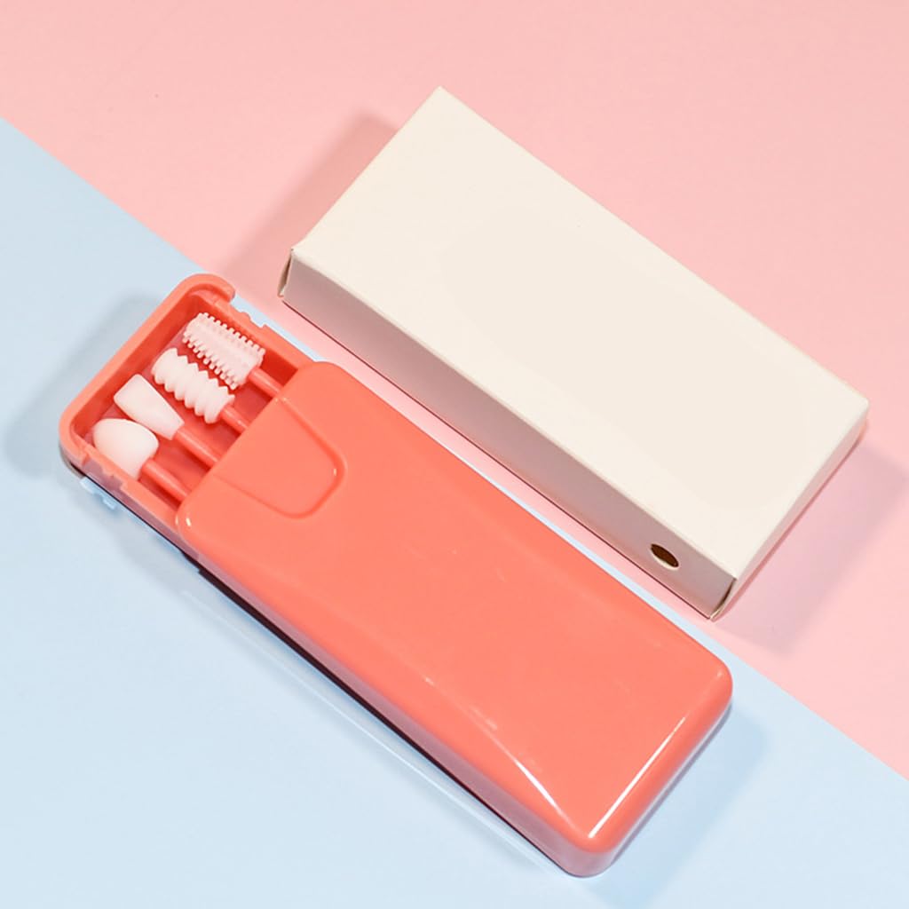 MAYCREATE Silicone Cotton Swabs for Makeup and Ear Cleaning with Dual Heads & Case | 4Pcs Reusable Set