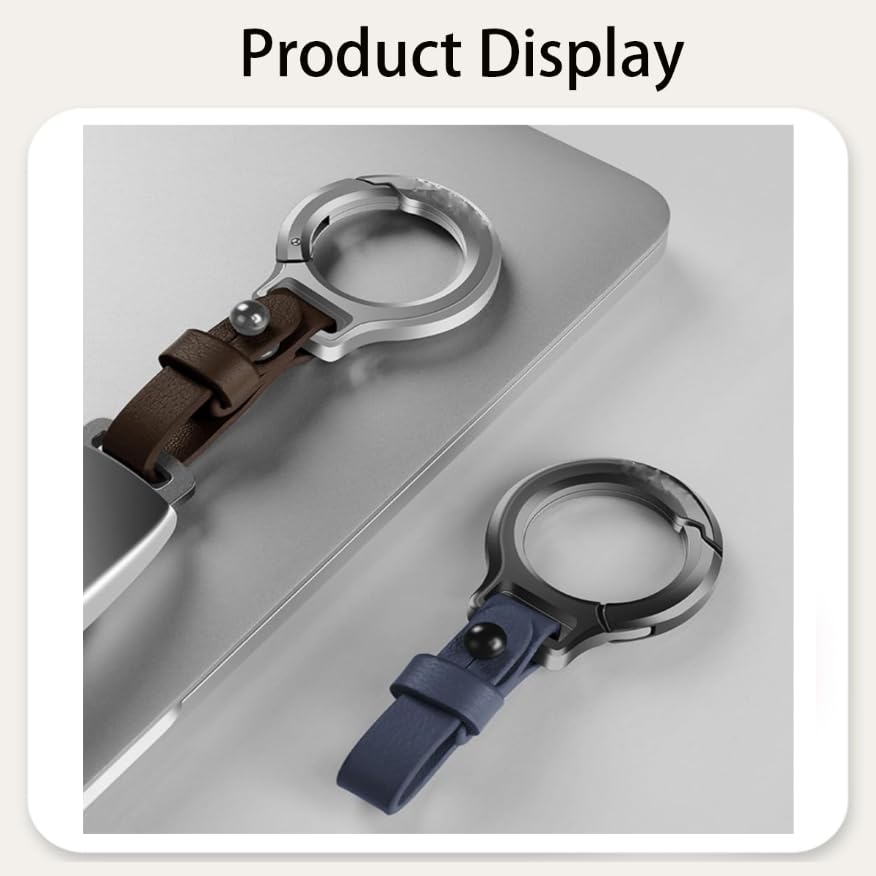 Zibuyu Car Leather Keychain for Secure Key Organization with Zinc Alloy Hook | Gift for Men and Women