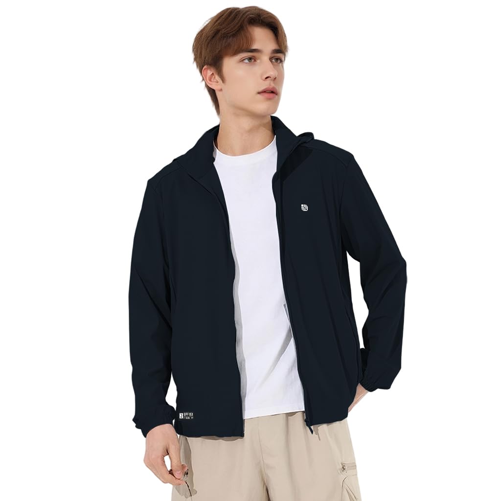 Venzina Sunscreen Jacket for Outdoor Sports with UPF150+ Fabric and Cooling Ice Silk Tech