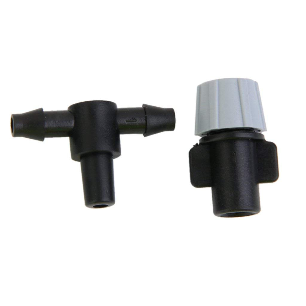 HASTHIP® 40pcs Sprinkler Heads Nozzle Tee Joints Garden Misting Watering Irrigation 7.5-8.6L/H X 3