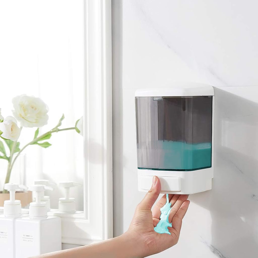 HANNEA Soap Dispenser for Bathroom and Kitchen featuring 1000ml Capacity and Wall Mount | ABS Material