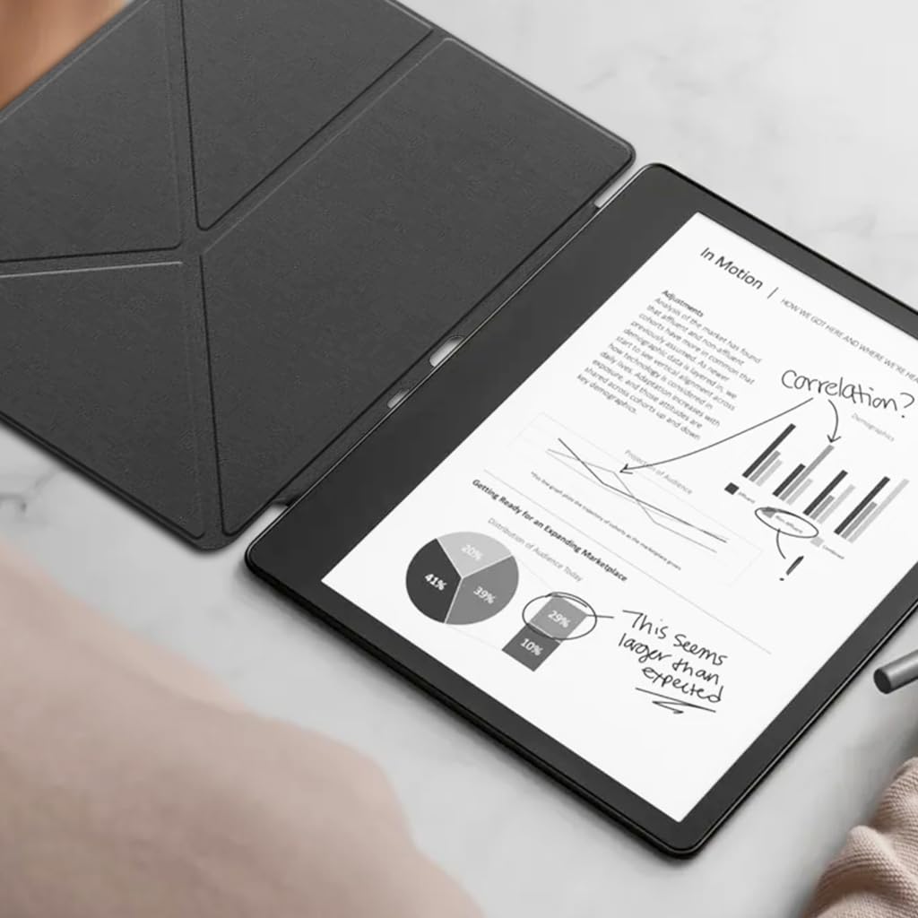 ZORBES Case Cover for Kindle Scribe 10.2 Inch with Multi Angle Folding Stand and PU Leather