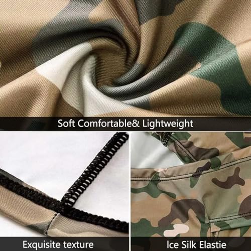 Optifit® Summer Balaclava Face Mask Quick Dry Cooling Fabric Sun Protection Outdoor Slim Hat with Breathable Mesh Cover High Stretchy for Riding Hiking Camping 3PCS