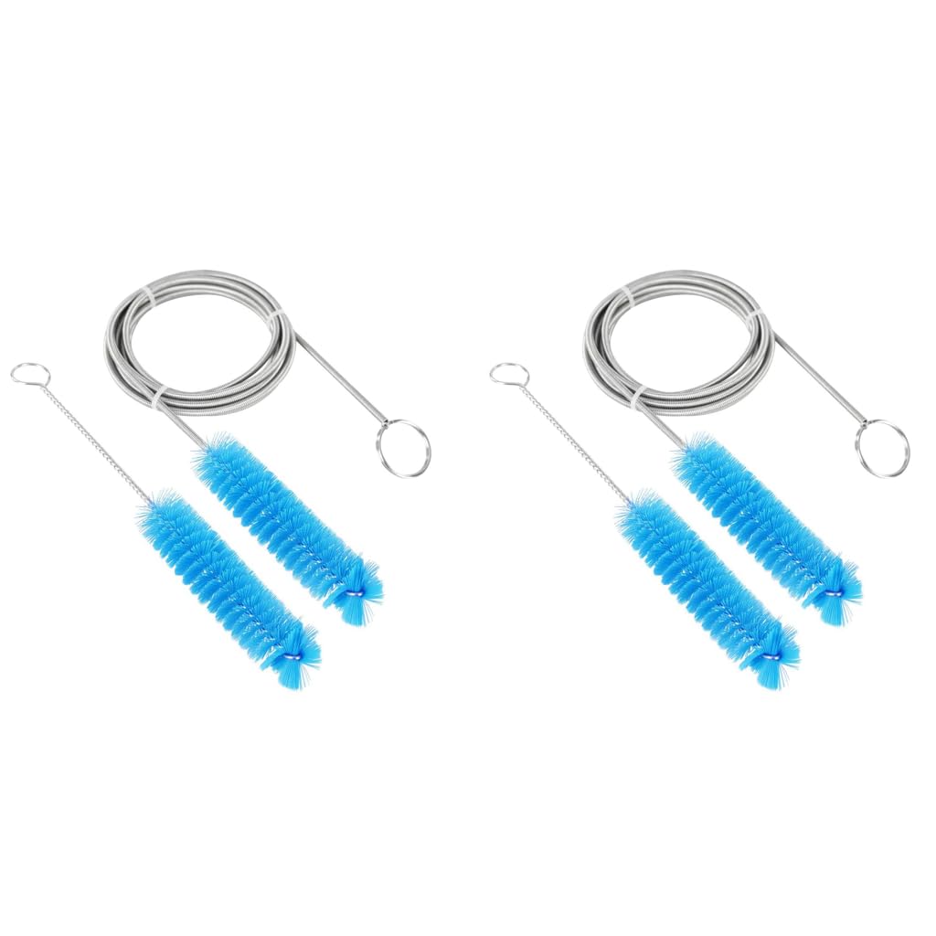 Serplex CPAP Tube Cleaning Brush with 6.5ft Flexible Stainless Steel Wire and 7in Spiral Brush | 2 Pcs