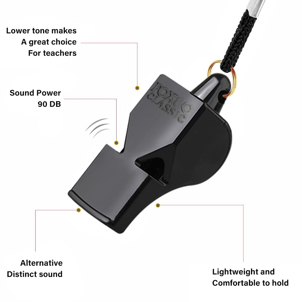 Proberos Whistle for Sports Coach with 120dB Pealess Chamber and ABS Polymer Build | Referee and Gym Use
