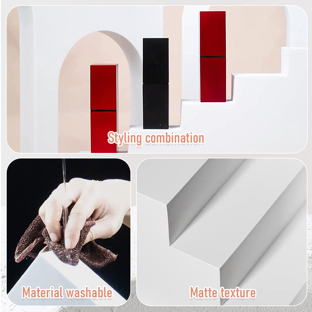 ZORBES Product Photography Display Stand Props 12PCS with EVA Ladder Combination for Jewelry and Makeup