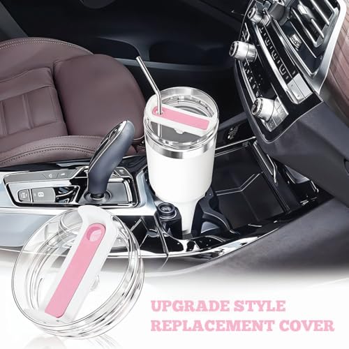 HASTHIP® 6PCS Compatible with Stanley Leak-Proof Replacement Lid for 40oz Tumbler Cup Straw Hole Fit Secure Accessories