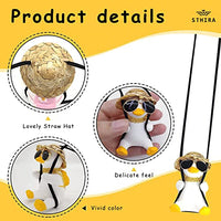 STHIRA® Swinging Duck Car Hanging Ornament, Cute Swinging Duck Rear View Mirror Hanging Decoration, Car Pendant Duck for Car Interior Accessories Auto Decoration Ornament Accessories Room Decoration Gifts