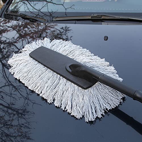 STHIRA® Car Duster Microfiber, Car Duster Brush with Detachable Handle, Multi-Purpose Car Cleaning Duster for Exterior Interior