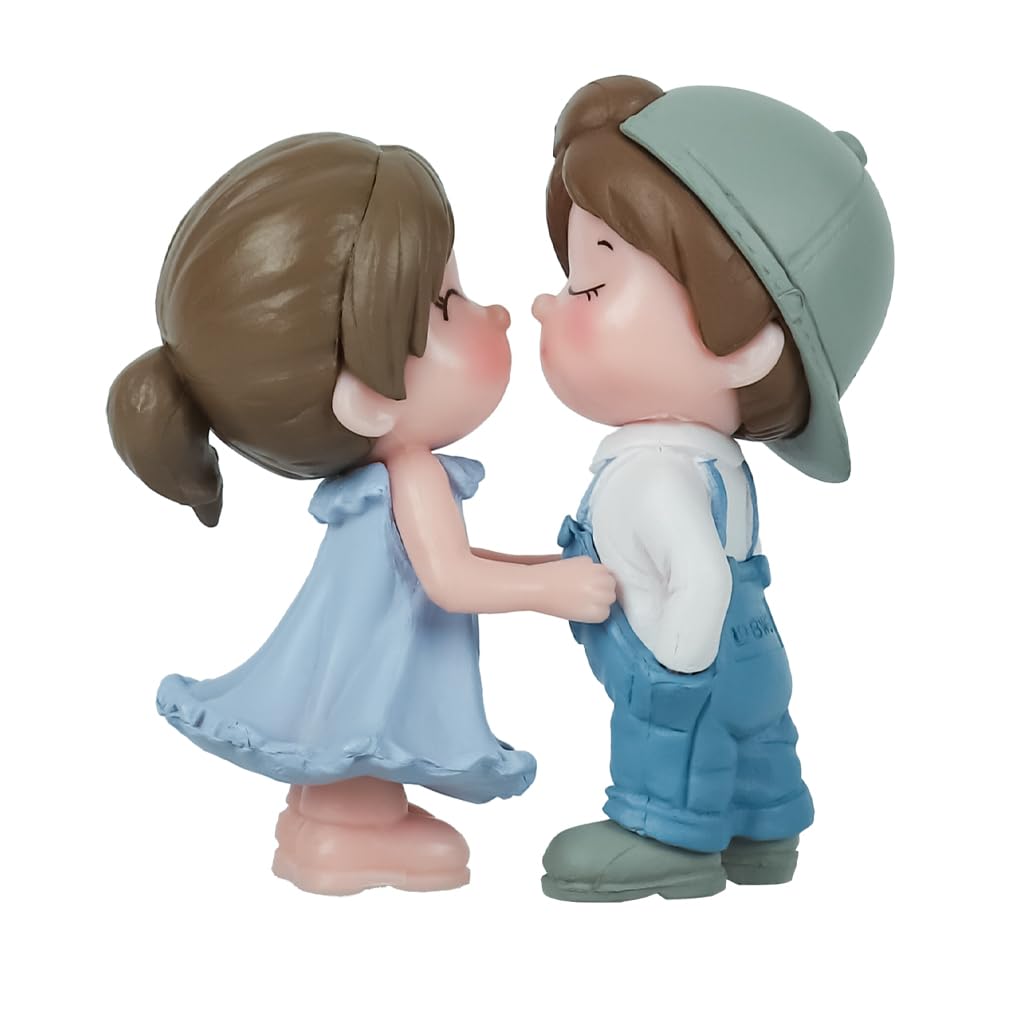 ZIBUYU Car Ornament for Dashboard and Mirror featuring Resin Couple Design 5x3x5.6 cm | Romantic Gift Décor